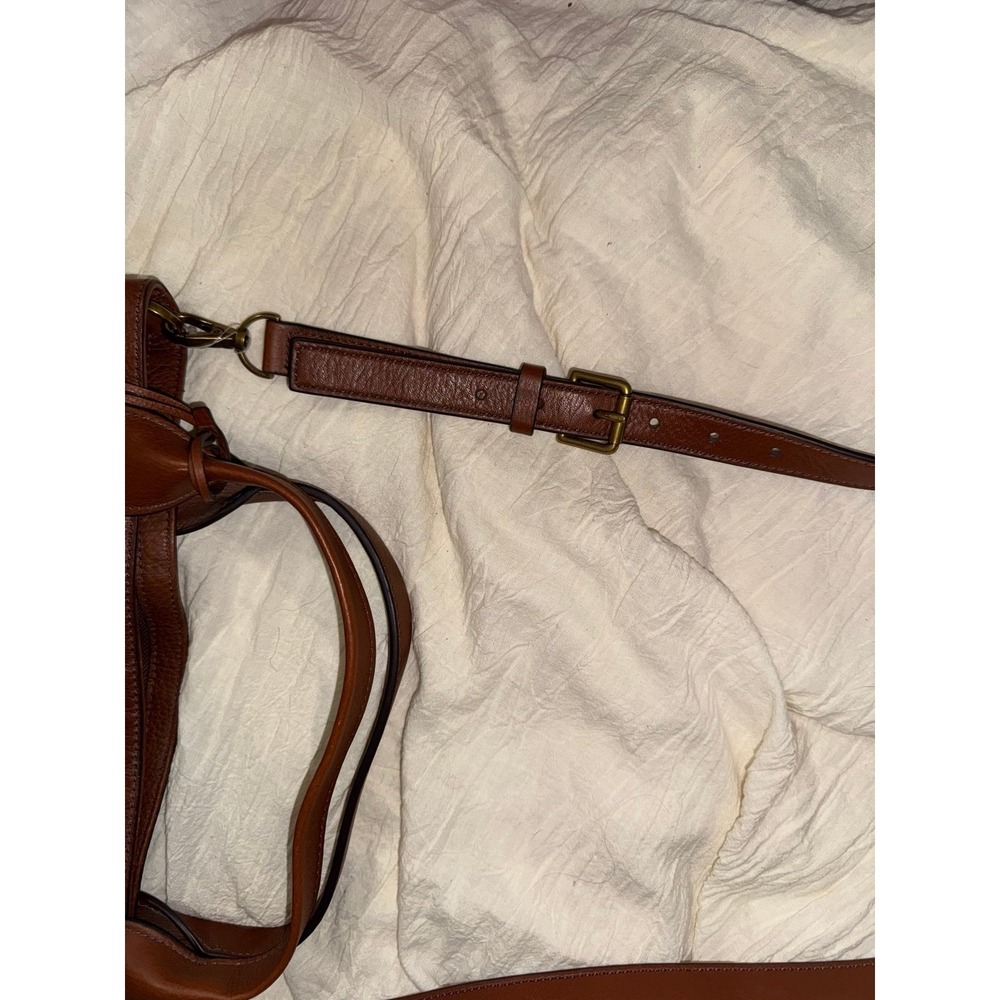 Fossil Emmerson crossbody shoulder handbag brown leather with handles - Picture 10 of 11